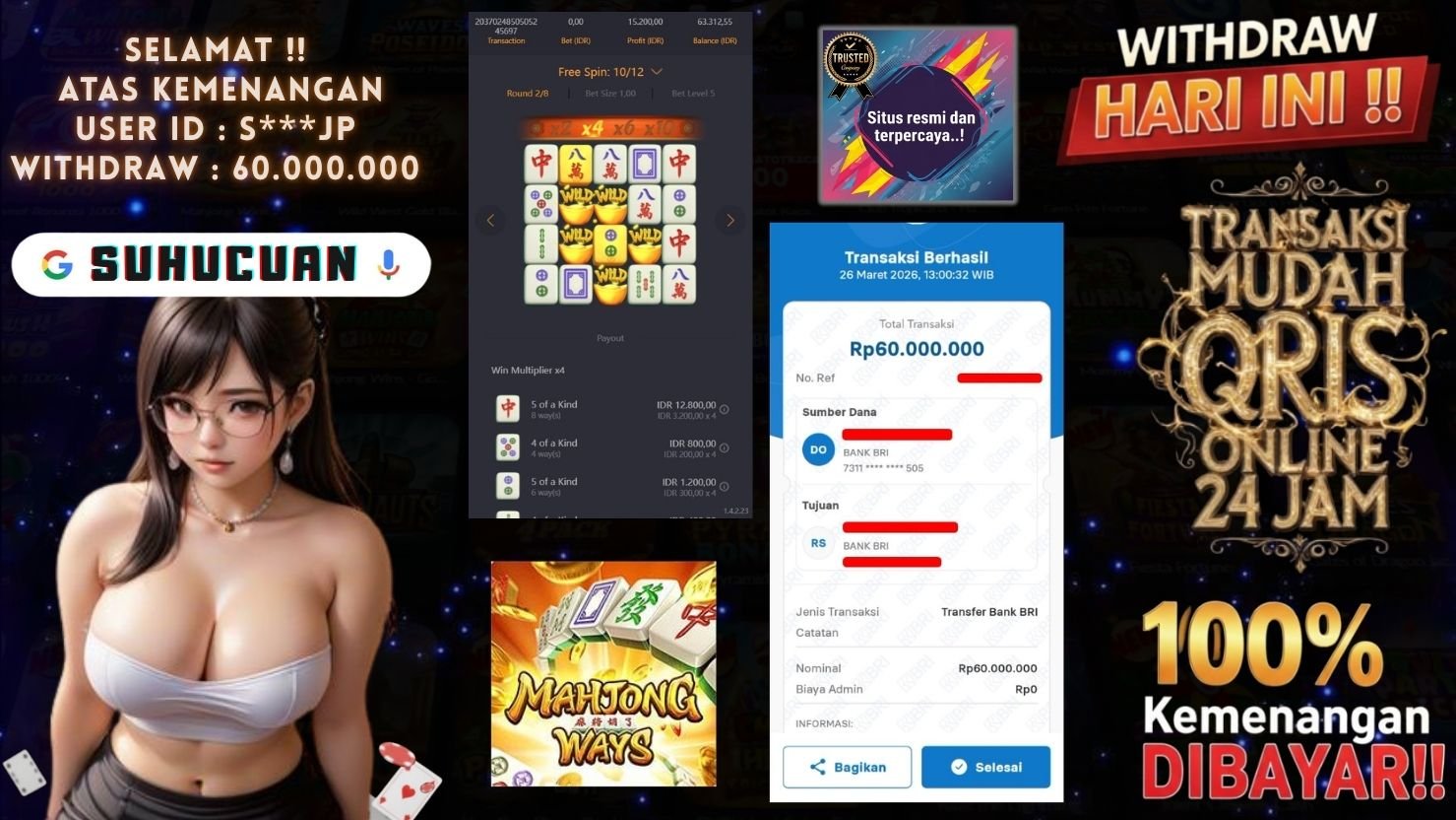 SUHUCUAN JACKPOT SLOT MAHJONG WAYS